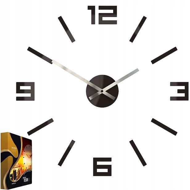 Akrylové nástěnné hodiny Quartzový mechanismus Arabic Wenge Kulatý