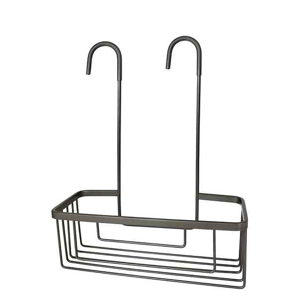 Gedy SMART polička do sprchy závěsná, na baterii, 300x375x120 mm, gun metal