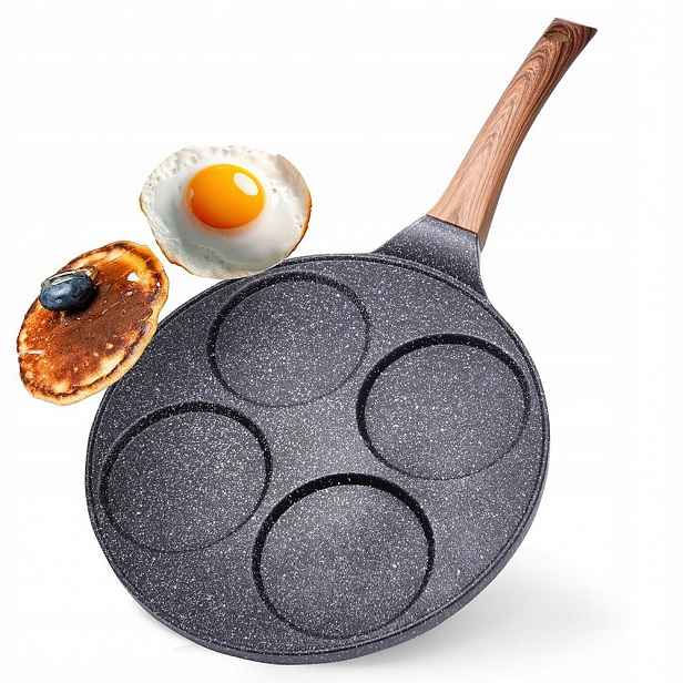 Granitová pánev na vejce 4 otvory Black&wood 26 cm