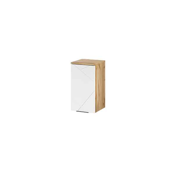 Szynaka Závěsná koupelnová skříňka Mazi 71 30 cm dub Wotan/bílá