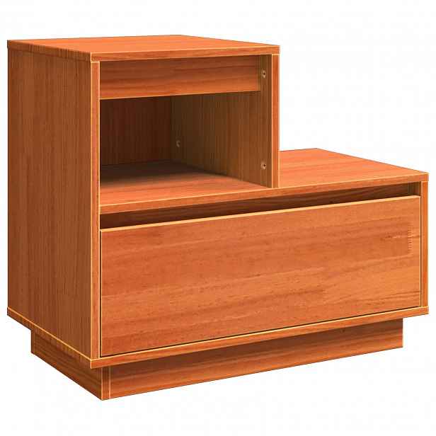 vidaXL Noční skříňka Voskově hnědá 60 x 34 x 51 cm Kompozitní dřevo
