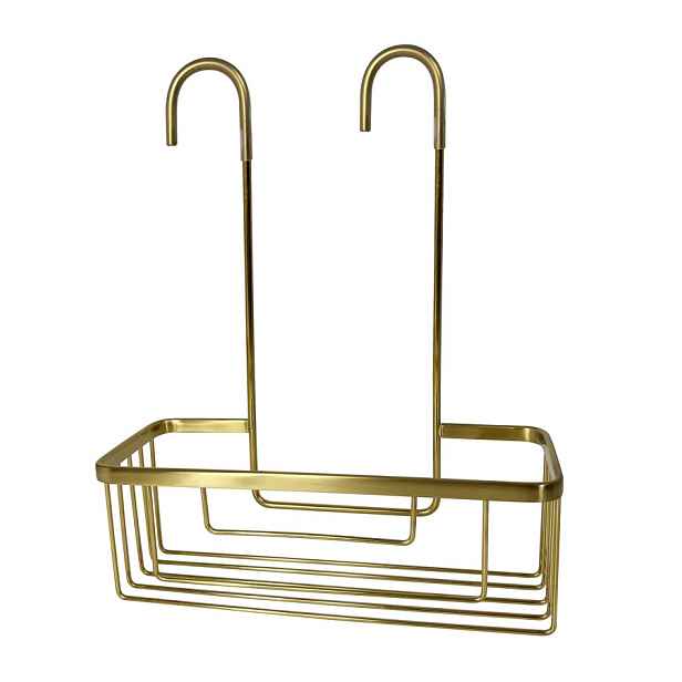 Gedy SMART polička do sprchy závěsná, na baterii, 300x375x120 mm, zlato mat