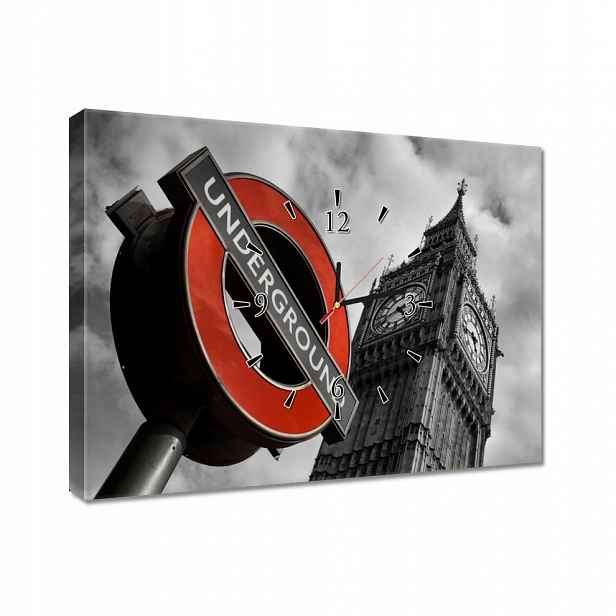 Nástěnné hodiny 60x40 BigBen Underground