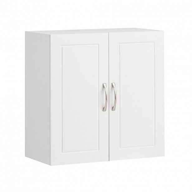 SoBuy NÁSTĚNNÁ SKŘÍŇKA se 2 dveřmi Bílá 60x30x60cm Minimalistický