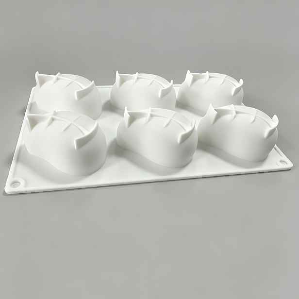 TEMU Silikonová forma na mousse ve tvaru se 6 dutinami, potravinářská 3D forma na pečení ovoce, na čokoládové želé, pudink, kostky , výrobník letních