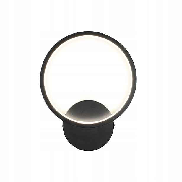 Moderní nástěnná lampa kulatý černá 20CM 24W Variabilní barva