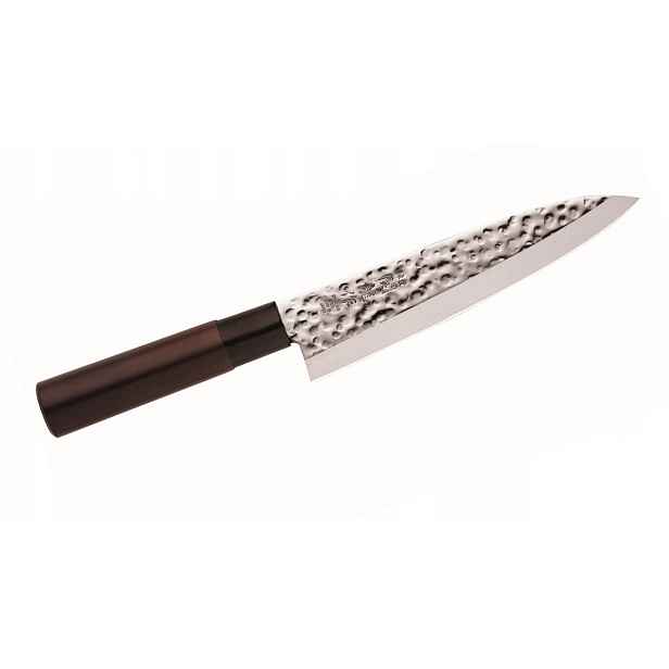 Nůž šéfkuchaře Gyuto Sekiryu Katei 18 cm s kladívkovou ocel 420J2