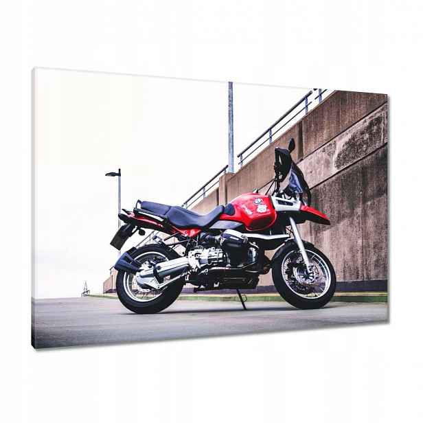 Obrazy 100x70 Červený motocykl Bmw