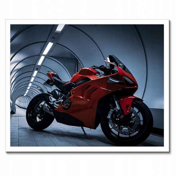 Plakáty v rámu 50x40 Červené Ducati Panigale