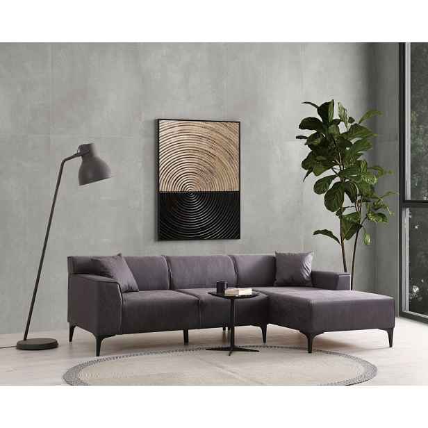 Rohová sedací souprava New Petra R Corner - Anthracite