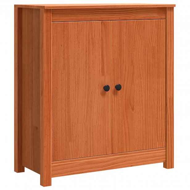 vidaXL Servírovací skříň Voskově hnědá 70 x 35 x 80 cm