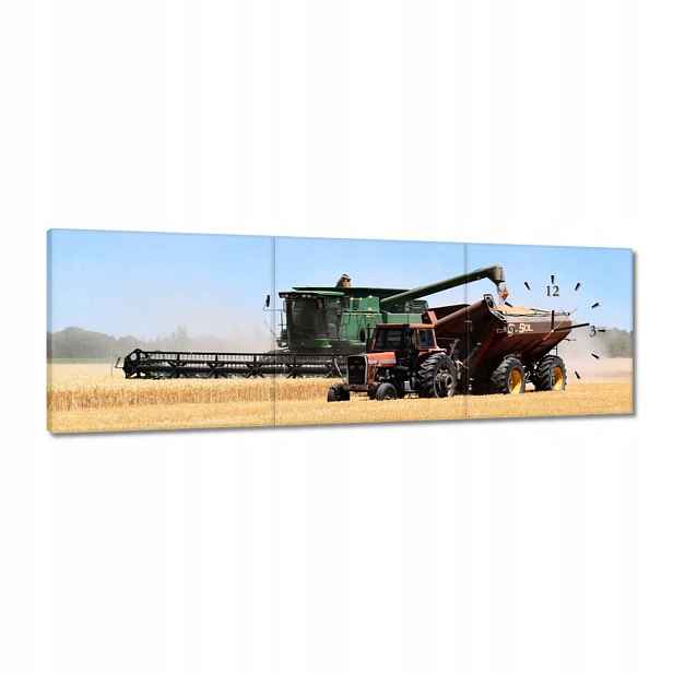 Hodiny 120x40 Kombajn během sklizně
