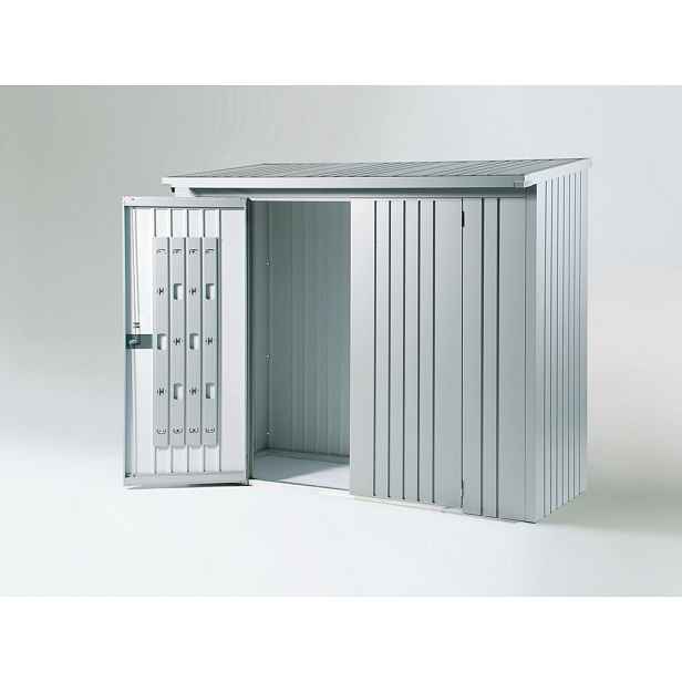Dveřní set k dřevníku WoodStock 230, stříbrná metalíza BH35002