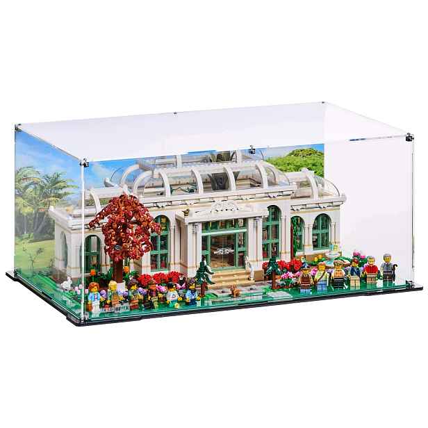 Vitrína s pozadím Blacked Brick pro Lego 21353 Ideas Botanická zahrada