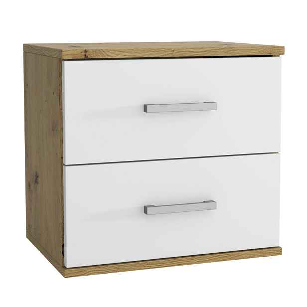 MASSENO NOČNÍ STOLEK NOCTA, 48/50/35 cm, bílý