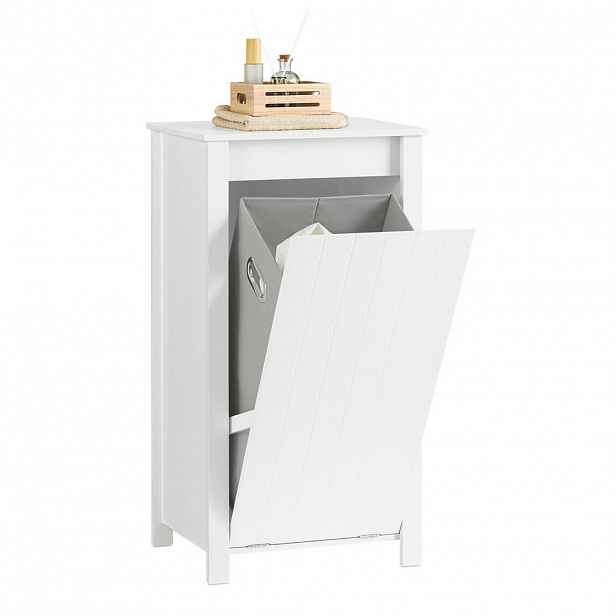 SoBuy NÍZKÁ KOUPELNOVÁ SKŘÍŇKA s jedněmi dveřmi Bílá 45x35x85.5cm Minimalistický
