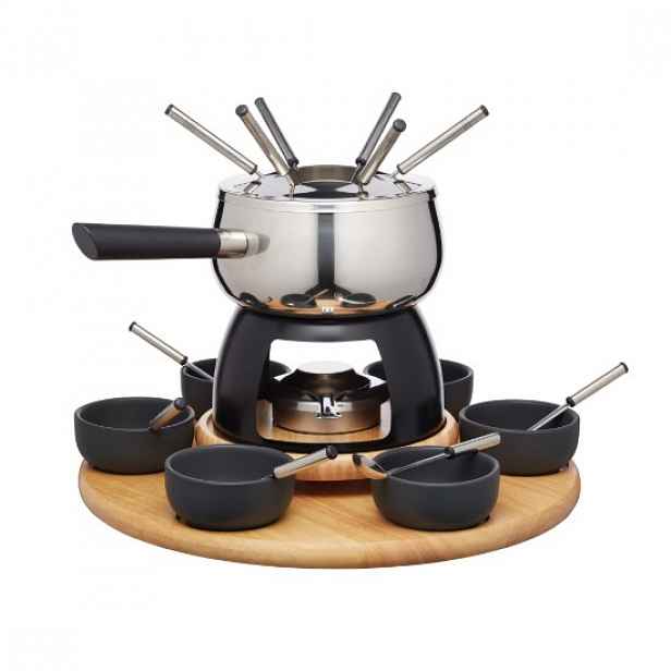 24dílná sada na fondue, nerezová ocel - Artesa