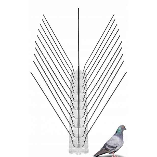 3-ŘADÉ Hroty Na Ptáky A Holuby 50 cm Ochrana Do 18 cm Typ V 60 ks