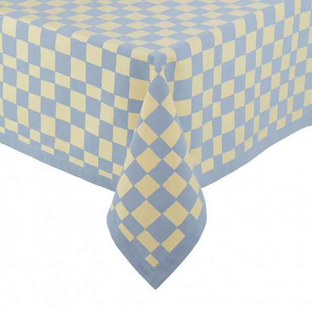 Butlers CHECKER STYLE Ubrus 300 x 160 cm - sv. modrá