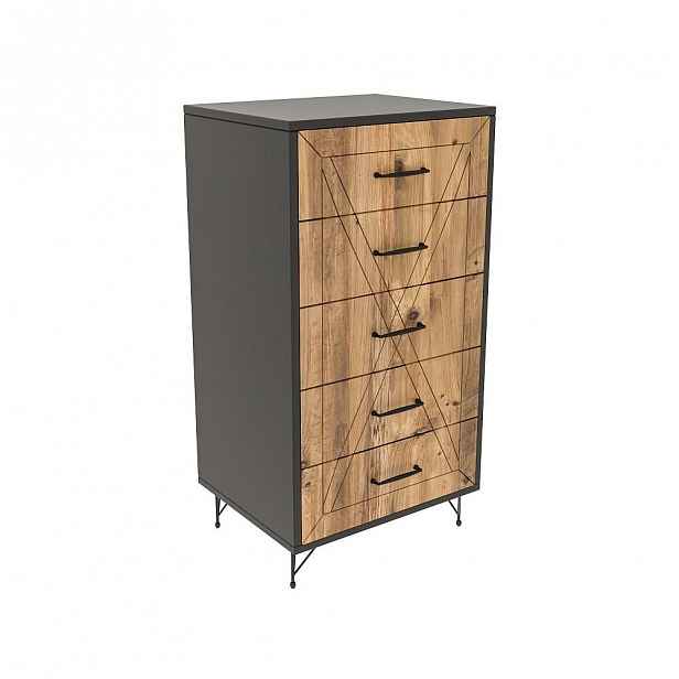 Komoda s 5 šuplíky Planet