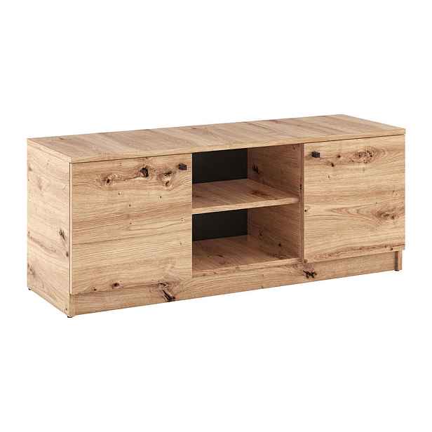MASSENO TV STOLEK NATURIO, 120/48,5/40 cm, dub Artisan