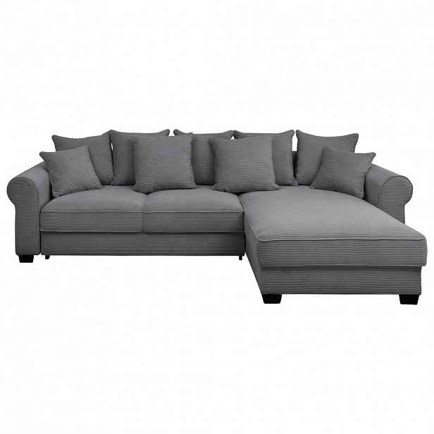 MID.YOU ROHOVÁ SEDAČKA, textil, tmavě šedá