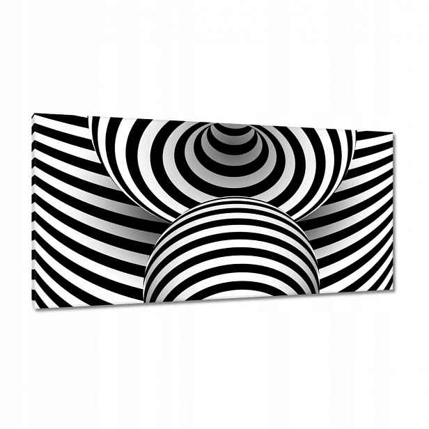 Obrazy 115x55 Abstrackja černobílá