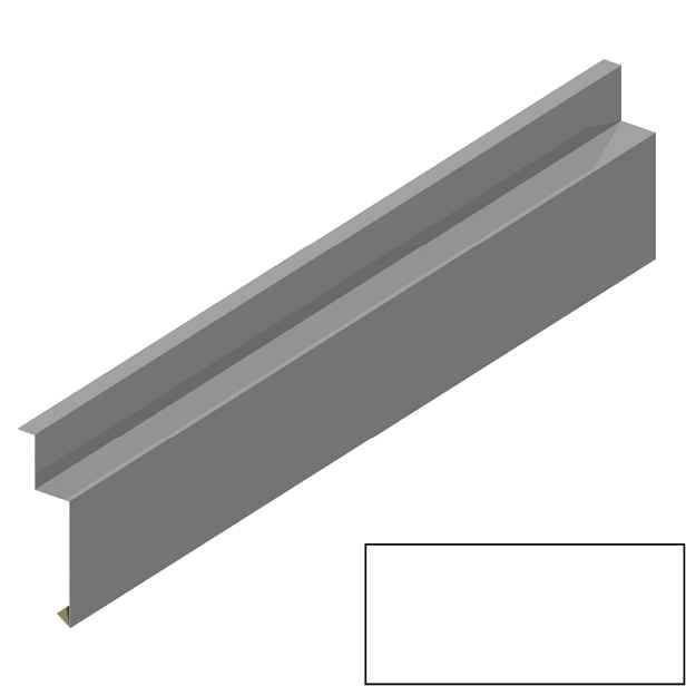Dilatační lišta RS138S-90 SP 25 RAL 9010 bílá