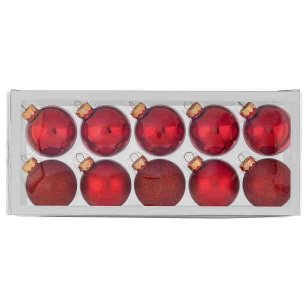 Livarno® Sada vánočních koulí, 10dílná / 24dílná (5 cm, červená)