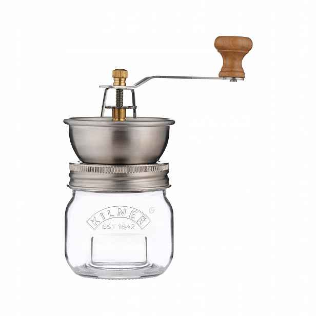 Ruční mlýnek na koření Kilner se sklenicí 250 ml, keramický, žhavý