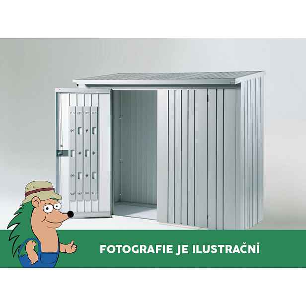 Dveřní set k dřevníku WoodStock 230, šedá metalíza BH37002
