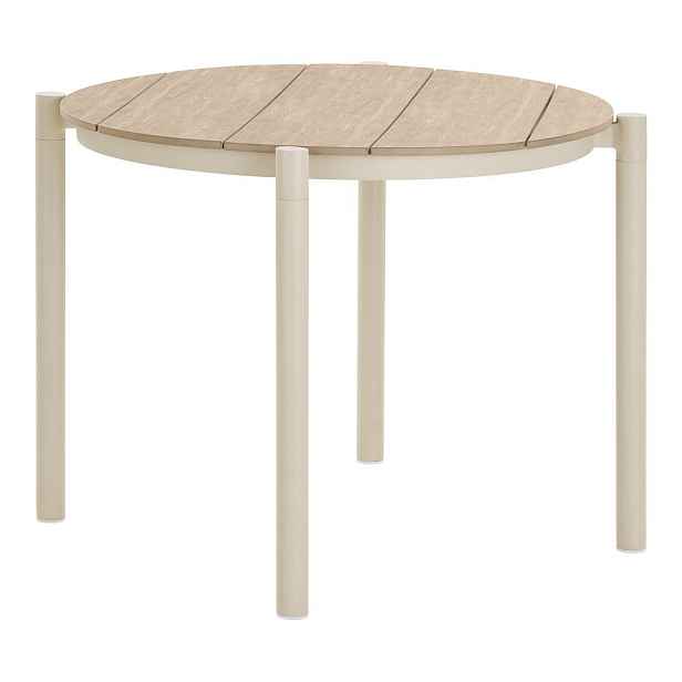 Kovový kulatý zahradní jídelní stůl ø 90 cm Abela – House Nordic