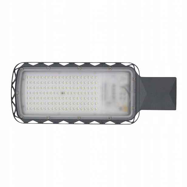 Led pouliční lampa Průmyslové silniční svítidlo 100W 10500lm 6500K IP65 Šedá