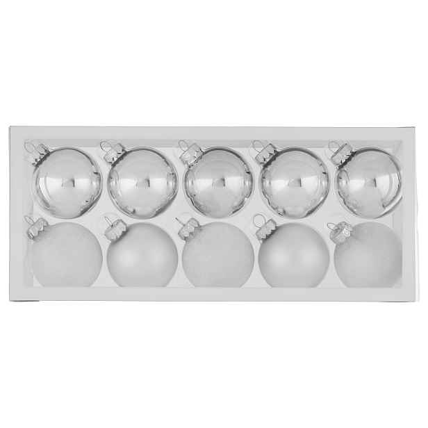 Livarno® Sada vánočních koulí, 10dílná / 24dílná (5 cm, stříbrná)