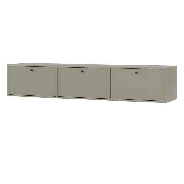 MASSENO TV STOLEK TORINO, 180x40,8x35 cm se 3 dvířky, světle zelený