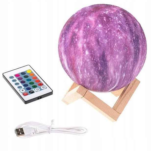 Noční Lampa Hvězdy Galaktka Galaktická koule Lampa 3D Stars Nebe Vesmír