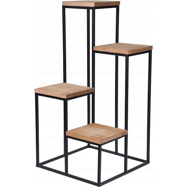Stojanový kovový květináč na květiny, ozdobný, 68 cm