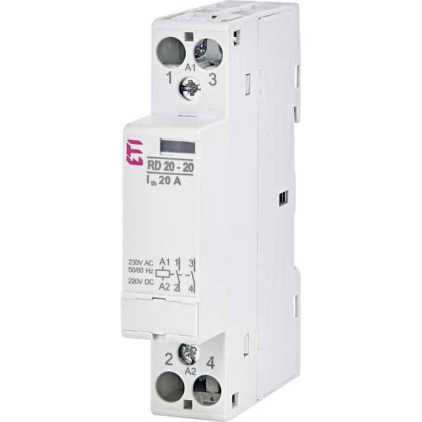 Stykač ETI RD 20-20-230V AC/DC