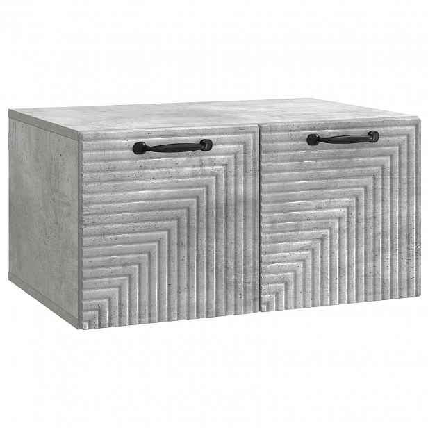vidaXL Nástěnná TV skříň Nástěnný Betonově šedá 59,5 x 41 x 30 cm