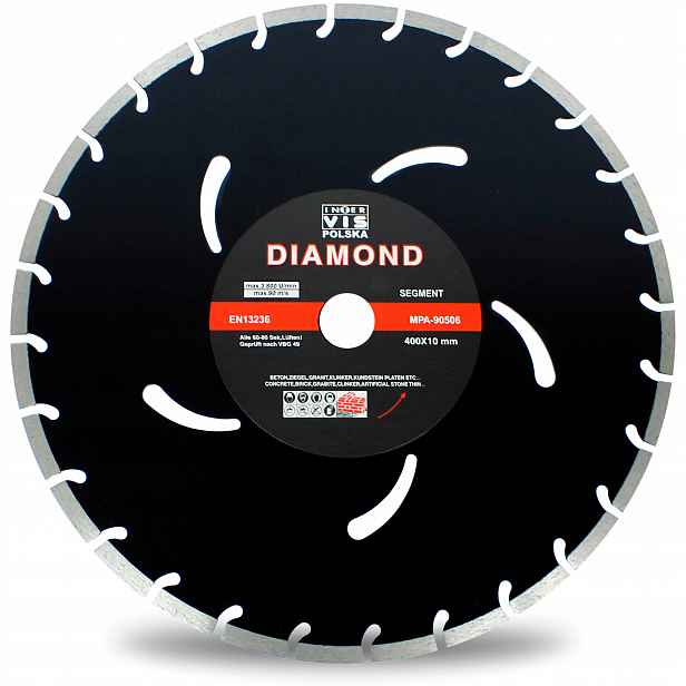 Diamantový Kotouč Segment Betonu Kostky 400/25,4 mm