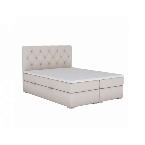 Boxspring postel Paen 160x200, béžová