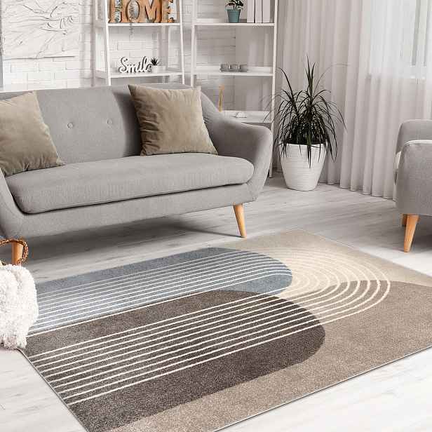 Kusový koberec Fusion 0810 beige/brown, 120x170, vícebarevná, kancelář, Dywany Łuszczów