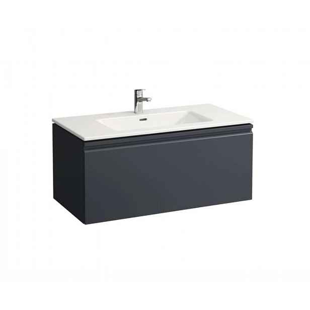 Laufen Pro S - Skříňka s umyvadlem, 100x50 cm, 1 zásuvka, grafit H8609664801041