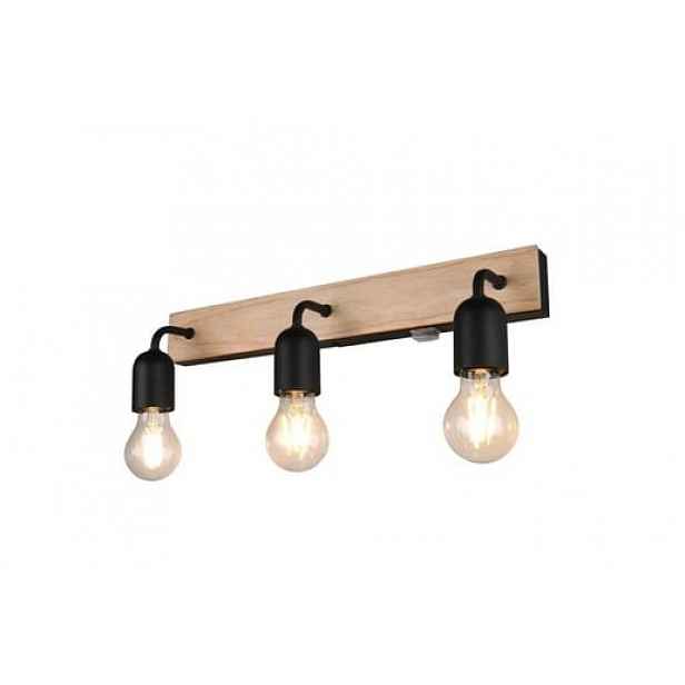 Osvětlení Trio Arturo 45x12 cm kov dřevo TR284470332