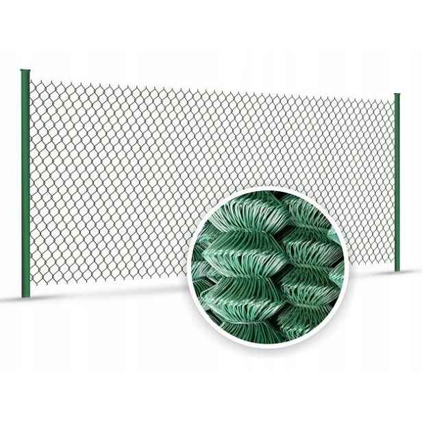 Pletená plotová síť zelená Pvc 6x6 cm 100 cmx10 m