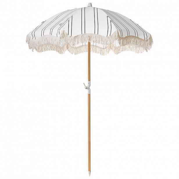 Beliani SLUNEČNÍK 155 cm Bílý/Černý Mondello
