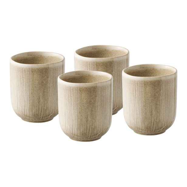 Béžové kameninové šálky v sadě 4 ks 360 ml Viola – House Nordic