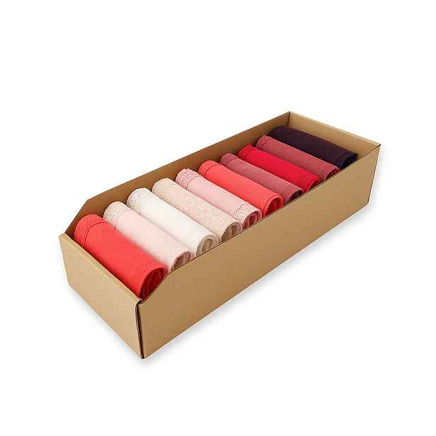 KARTON PAK Úložné boxy na oblečení, organizéry do skříně EKO KARTON 10 x 40 cm