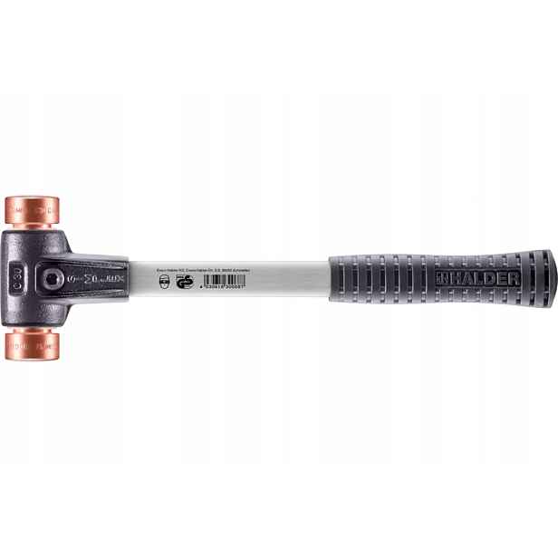 Kladivo Halder Simplex s vyměnitelnými hroty, 2 x měděná měď Ø40 330 mm