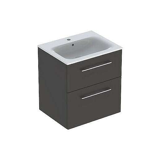 Koupelnová skříňka s umyvadlem Geberit Selnova 60x50,2x65,2 cm láva mat 501.237.00.1
